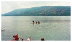 Gliding across the water like a well oiled machine.